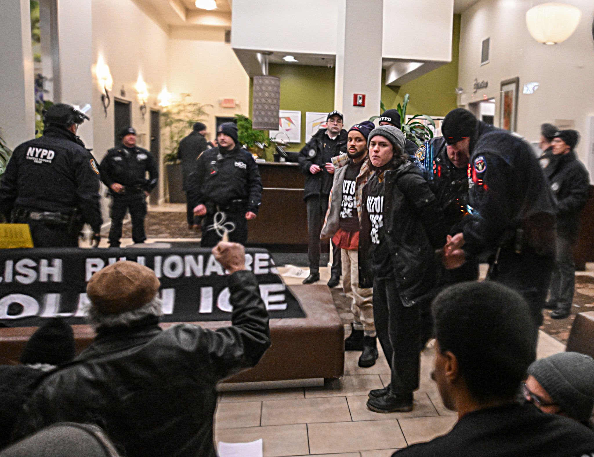 Sunrise Movement Occupies NYC Hotel Lobby, Prompting Over 65 Arrests