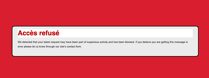 Cloudflare Blocks User After Security System Detects Suspicious Activity
