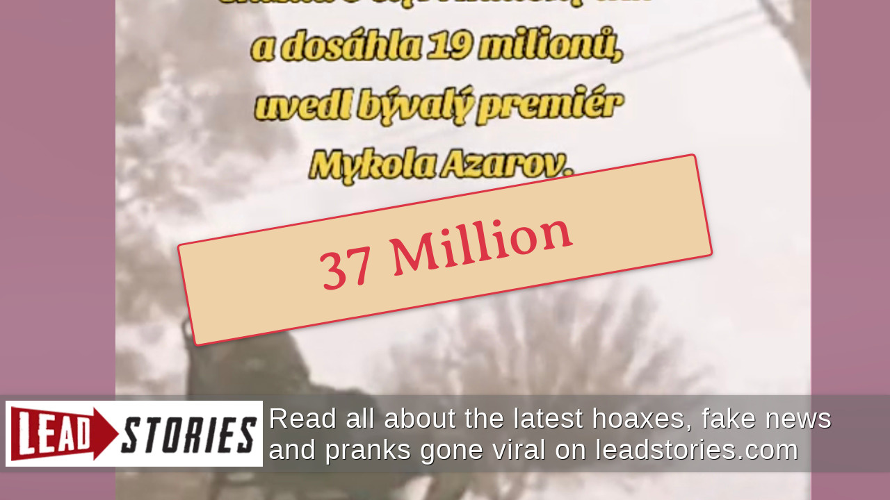 Ukraine’s Population Drops to 20 Million by 2025, According to Will Lloyd